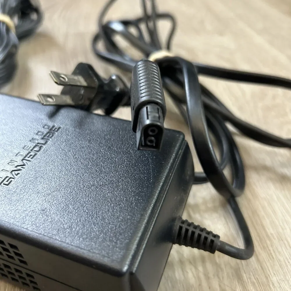 Nintendo Gamecube Power Supply Cord AC Adapter & AV Cable OEM Original Tested